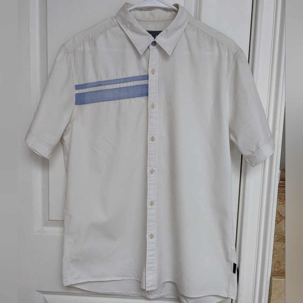 G2OOO man Button Down Short Sleeve Shirt - XL